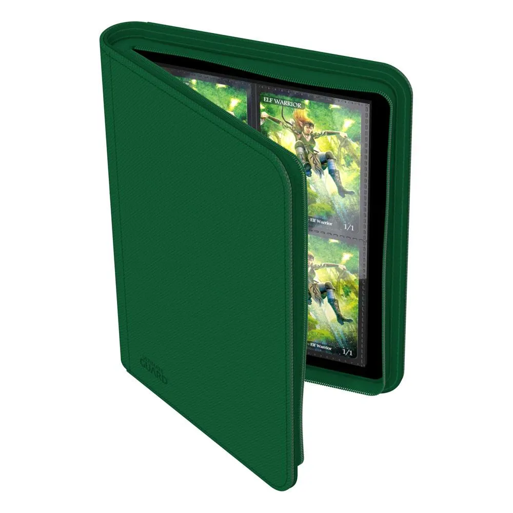 Ultimate Guard Zipfolio (160 double-sleeved cards) 8-Pocket 70 x 97 mm Xenoskin - Green